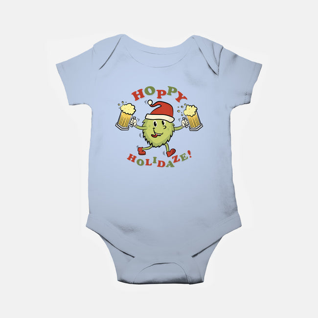 Hoppy Holidaze-baby basic onesie-hbdesign