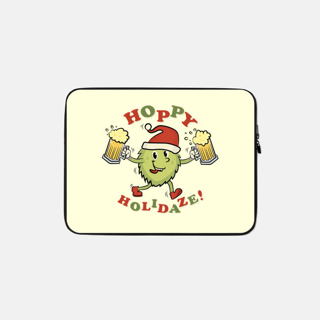 Hoppy Holidaze-none zippered laptop sleeve-hbdesign