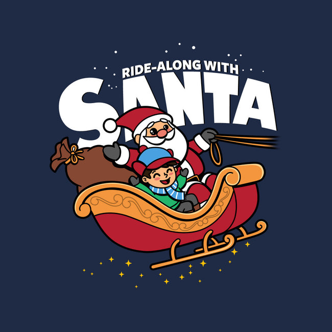 Ride-Along With Santa-none polyester shower curtain-Boggs Nicolas