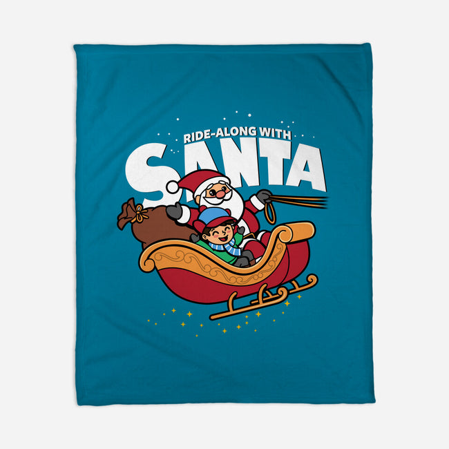 Ride-Along With Santa-none fleece blanket-Boggs Nicolas