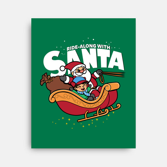 Ride-Along With Santa-none stretched canvas-Boggs Nicolas