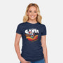 Ride-Along With Santa-womens fitted tee-Boggs Nicolas