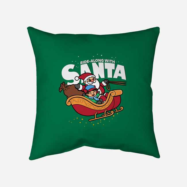 Ride-Along With Santa-none removable cover w insert throw pillow-Boggs Nicolas