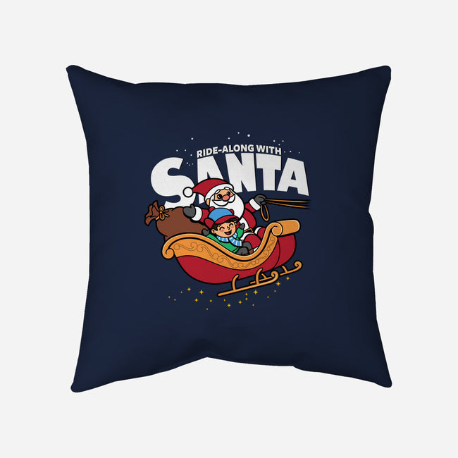 Ride-Along With Santa-none removable cover w insert throw pillow-Boggs Nicolas