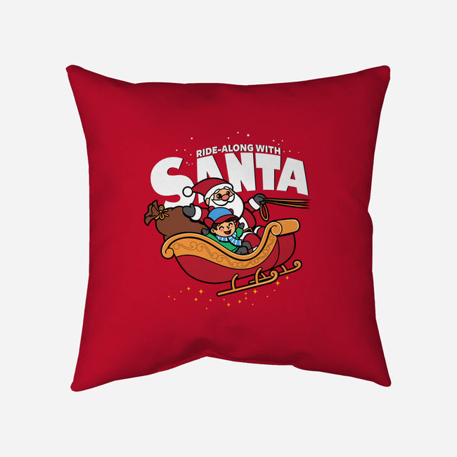 Ride-Along With Santa-none removable cover w insert throw pillow-Boggs Nicolas