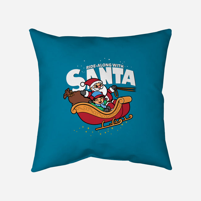 Ride-Along With Santa-none removable cover w insert throw pillow-Boggs Nicolas