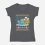 Slimes X-Mas-womens v-neck tee-Sketchdemao