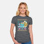 Slimes X-Mas-womens fitted tee-Sketchdemao