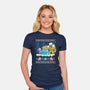 Slimes X-Mas-womens fitted tee-Sketchdemao