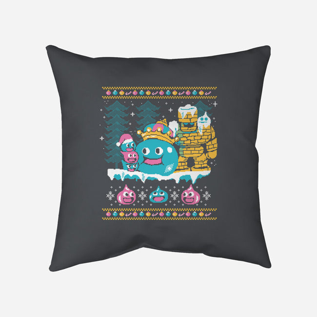 Slimes X-Mas-none removable cover throw pillow-Sketchdemao