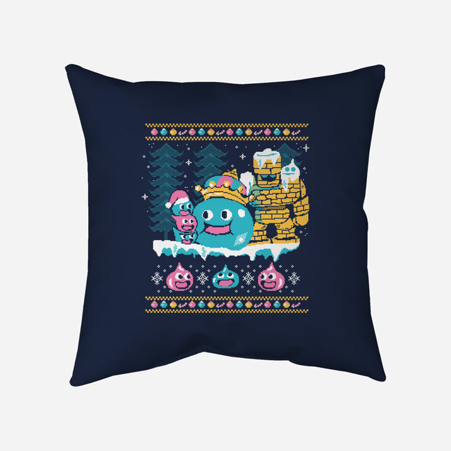 Slimes X-Mas-none removable cover throw pillow-Sketchdemao