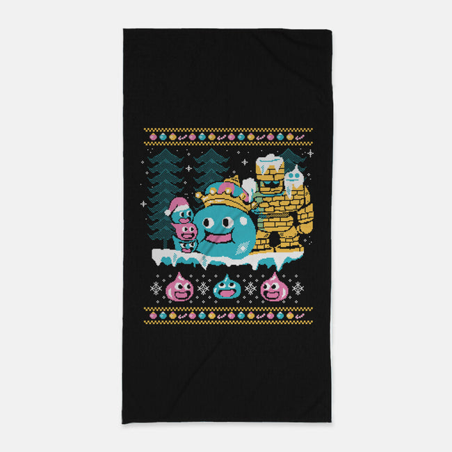 Slimes X-Mas-none beach towel-Sketchdemao