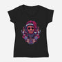 Holidays At The Lake-womens v-neck tee-glitchygorilla