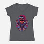 Holidays At The Lake-womens v-neck tee-glitchygorilla