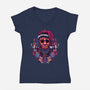 Holidays At The Lake-womens v-neck tee-glitchygorilla
