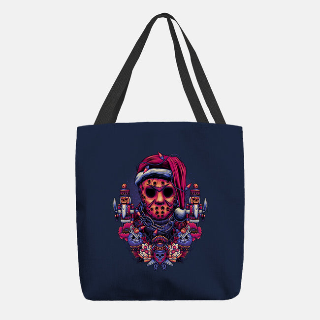 Holidays At The Lake-none basic tote-glitchygorilla