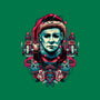 Holidays At Haddonfield-none removable cover w insert throw pillow-glitchygorilla