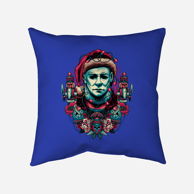 Holidays At Haddonfield-none removable cover w insert throw pillow-glitchygorilla