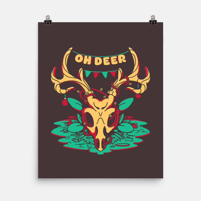 Oh Deer-none matte poster-estudiofitas