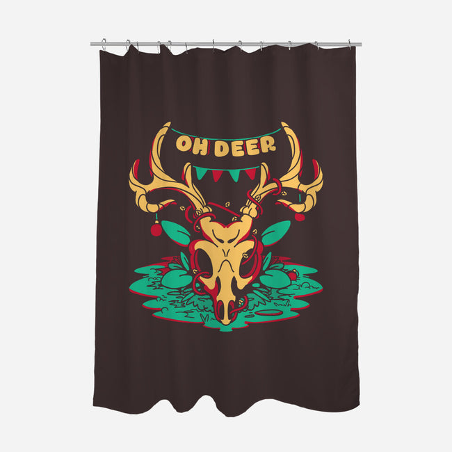 Oh Deer-none polyester shower curtain-estudiofitas