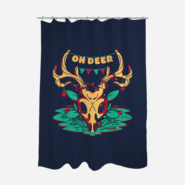 Oh Deer-none polyester shower curtain-estudiofitas