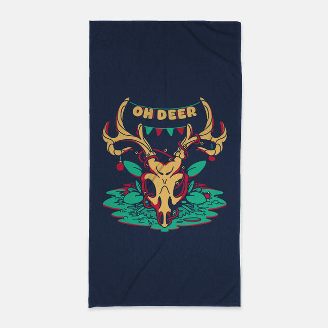 Oh Deer-none beach towel-estudiofitas