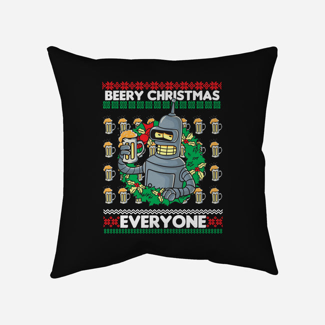 Beery Holidays-none removable cover throw pillow-turborat14