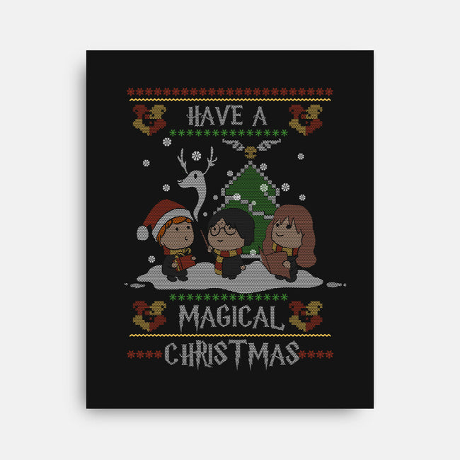 Magical Christmas-none stretched canvas-fanfabio