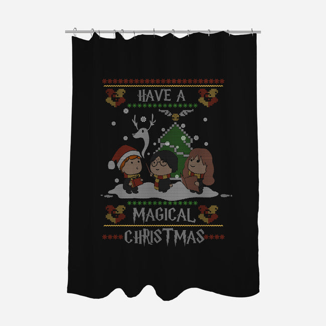 Magical Christmas-none polyester shower curtain-fanfabio