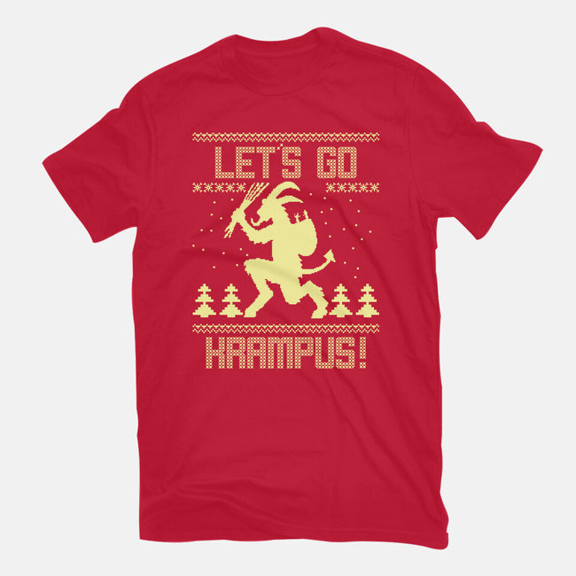 Let's Go Krampus!-unisex basic tee-Boggs Nicolas