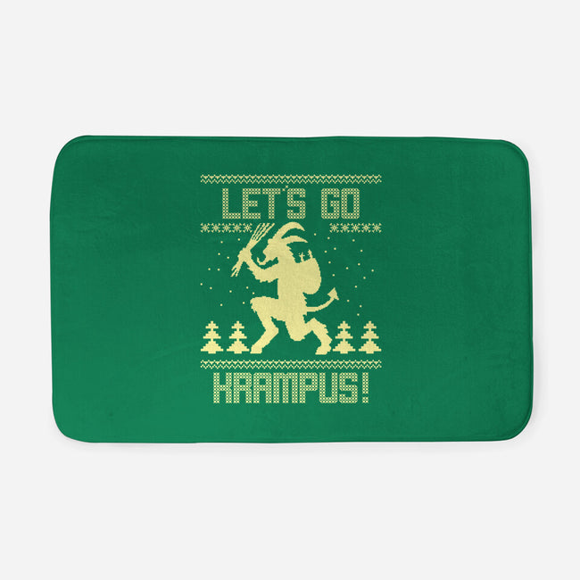 Let's Go Krampus!-none memory foam bath mat-Boggs Nicolas