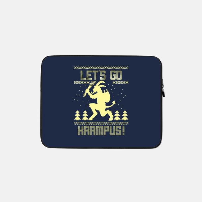 Let's Go Krampus!-none zippered laptop sleeve-Boggs Nicolas