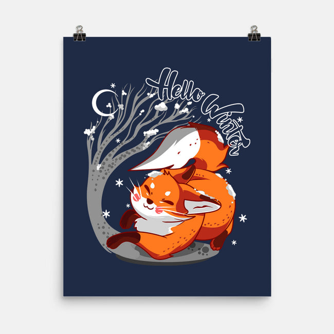 Hello Wild Winter-none matte poster-heydale