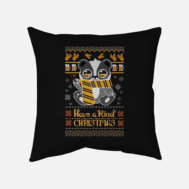 Kind Christmas-none removable cover w insert throw pillow-ricolaa