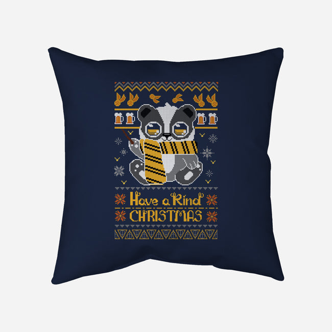 Kind Christmas-none removable cover w insert throw pillow-ricolaa