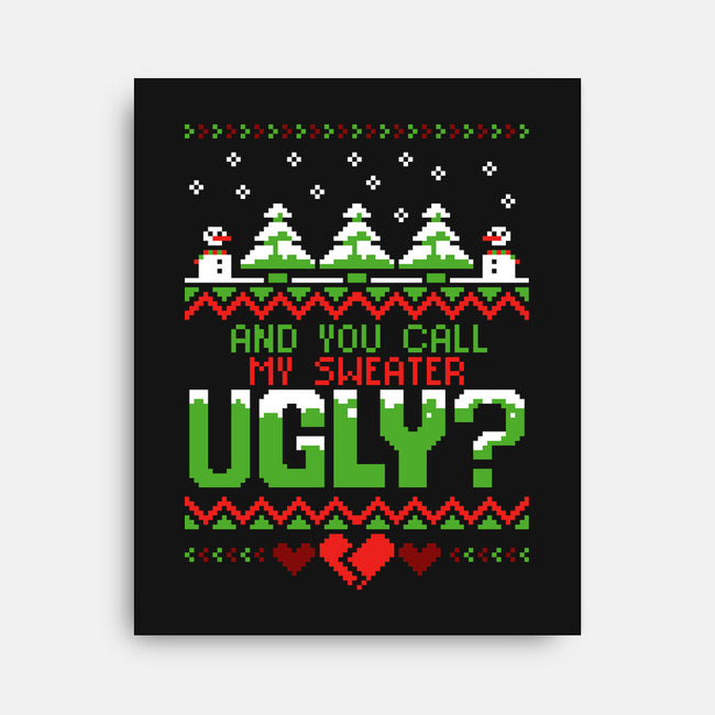 You Call Me Ugly?-none stretched canvas-theteenosaur