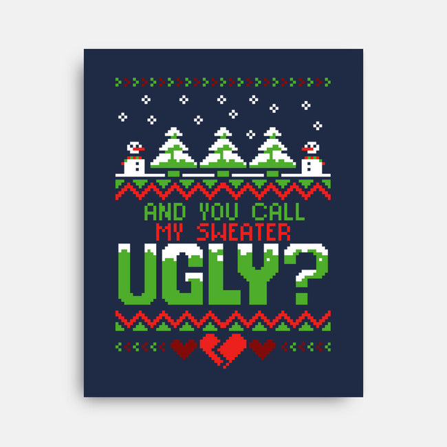 You Call Me Ugly?-none stretched canvas-theteenosaur