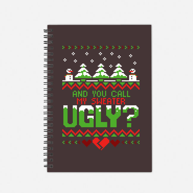 You Call Me Ugly?-none dot grid notebook-theteenosaur