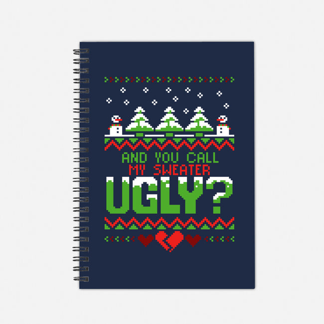 You Call Me Ugly?-none dot grid notebook-theteenosaur