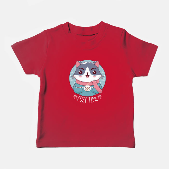 The Coziest Time-baby basic tee-Alundrart