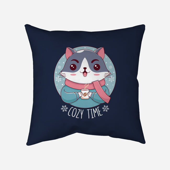 The Coziest Time-none removable cover throw pillow-Alundrart