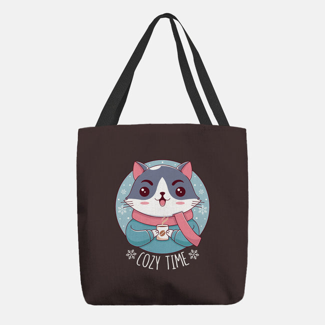 The Coziest Time-none basic tote-Alundrart