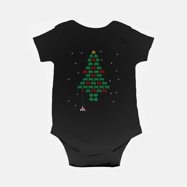 Christmas In Space-baby basic onesie-Rogelio