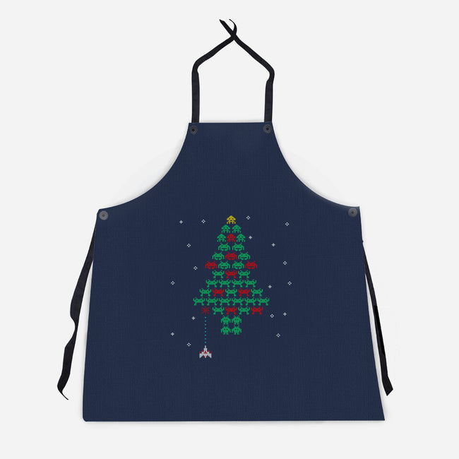 Christmas In Space-unisex kitchen apron-Rogelio