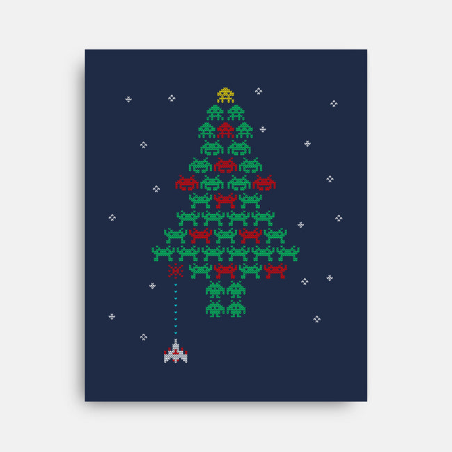 Christmas In Space-none stretched canvas-Rogelio