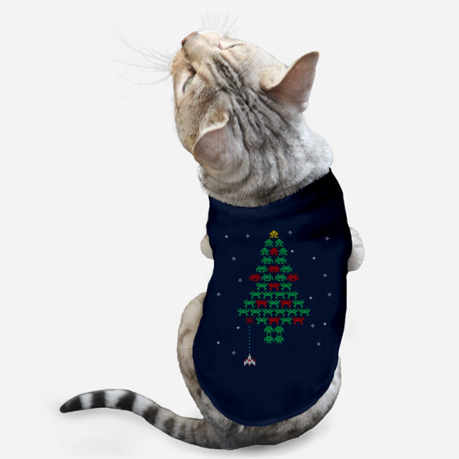 Christmas In Space-cat basic pet tank-Rogelio