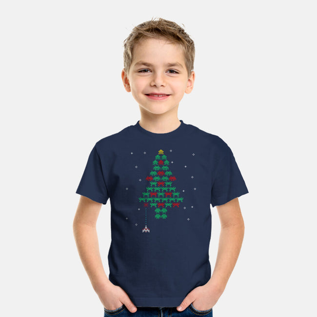 Christmas In Space-youth basic tee-Rogelio