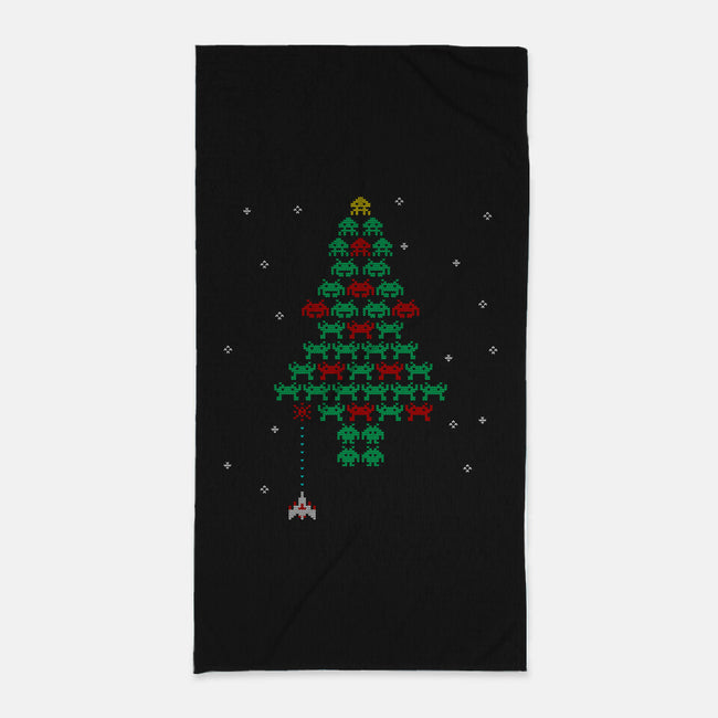 Christmas In Space-none beach towel-Rogelio