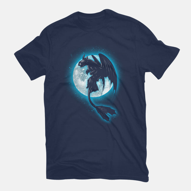 Moonlight Dragon-womens fitted tee-fanfreak1