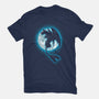 Moonlight Dragon-womens fitted tee-fanfreak1